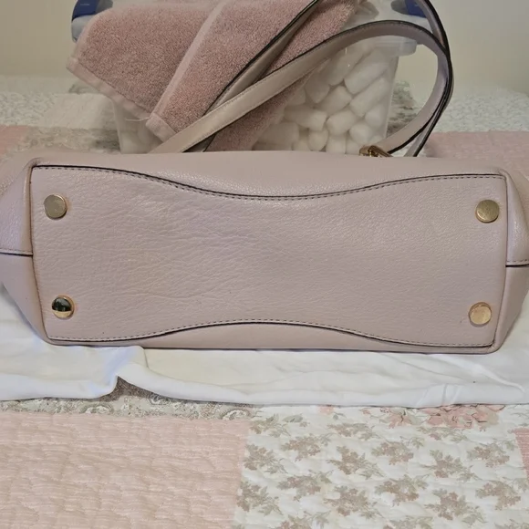 Michael Kors Soft Pebbled Leather Blush Shoulder Bag - Picture 7 of 16